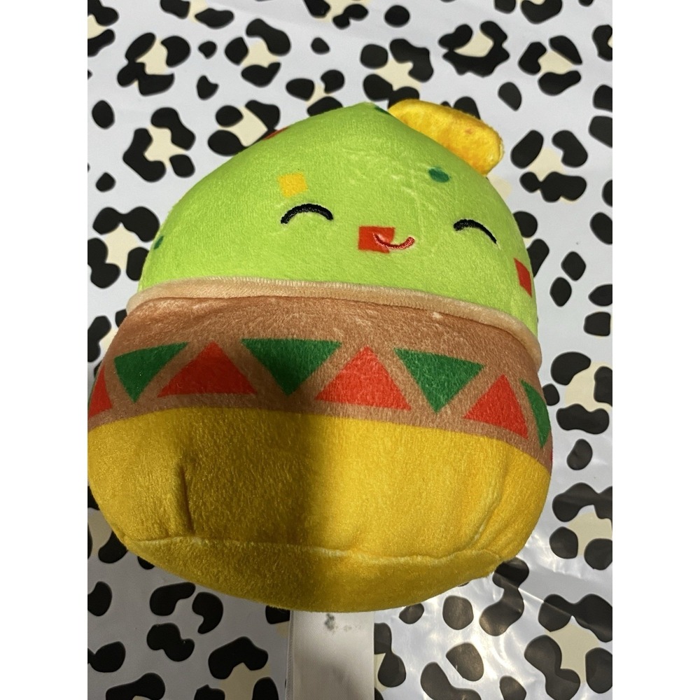 Squishmallows Gideon 6" Food Squad Chips Chip & Guacamole Bowl